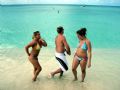   My girlfriend her brother our friend Christine posing beach Olypus Sp350 beach- Sp-350 Sp 350  